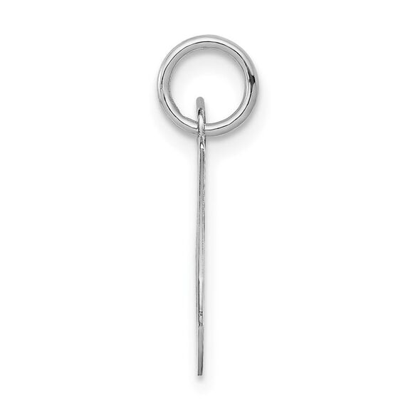 14k White Gold, Sophia Collection, Small Script Initial J Pendant - Picture 2 of 5